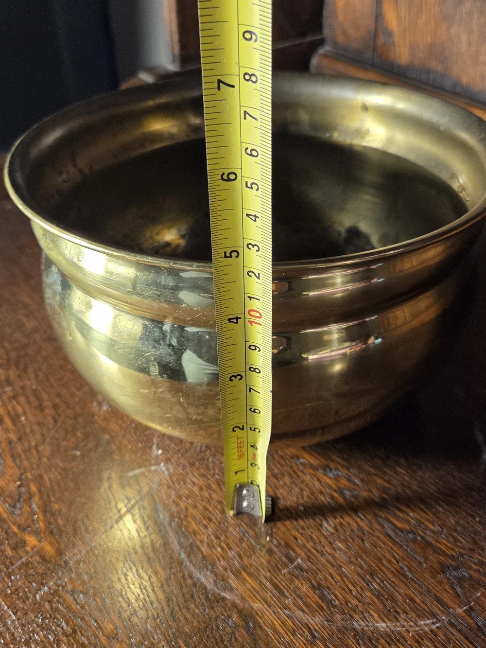 Vintage solid brass